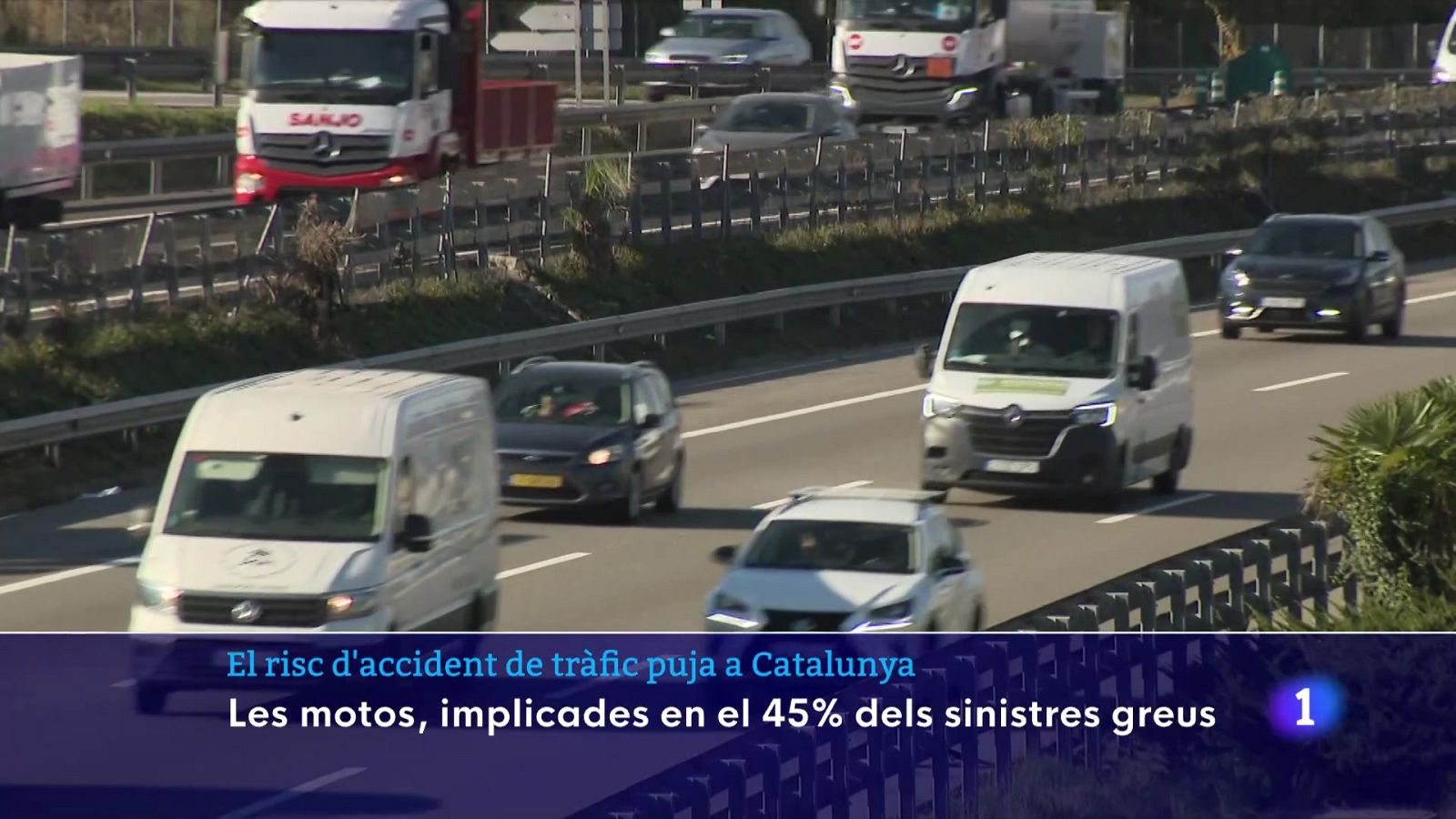 El risc d'accident de trànsit puja a Catalunya - L'Informatiu | Veure