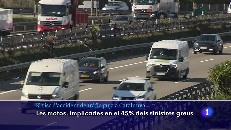 El risc d'accident de trànsit puja a Catalunya - L'Informatiu | Veure