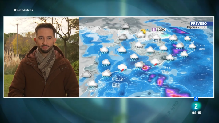 El temps - Pluja i neu, abans de l'arribada d'un anticicló fred