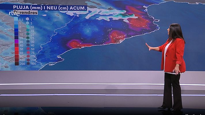 El temps - Ruixats, tempestes i neu al Pirineu fins divendres al matí