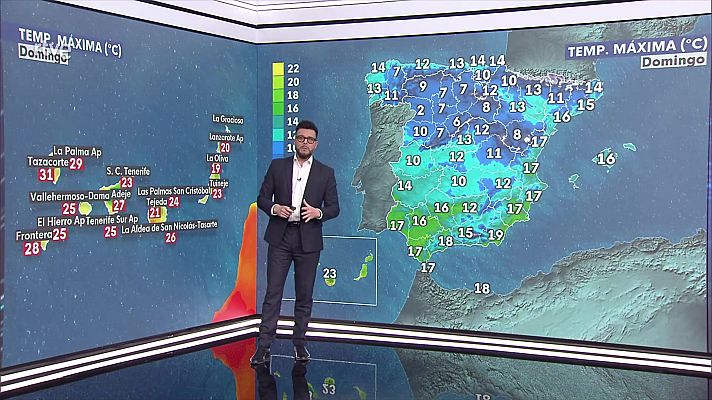El tiempo - Intervalos fuertes con rachas muy fuertes en las islas Canarias