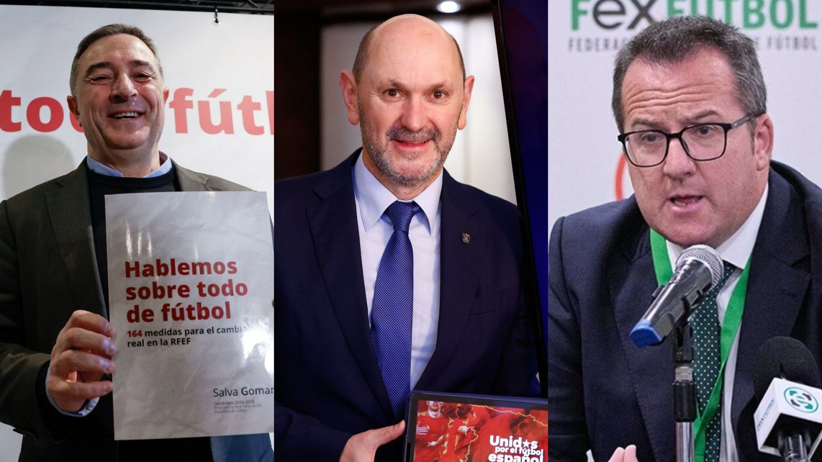 Gomar, Louzán y Merchán se juegan la presidencia de la RFEF | Ver