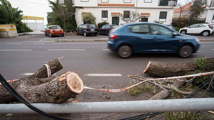  - La borrasca Dorothea azota las islas Canarias con ráfagas de viento que superan los 100 km/h