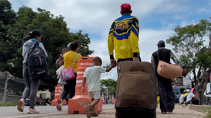 Telediario 2 - Brasil tiene una red de apoyo a los migrantes venezolanos