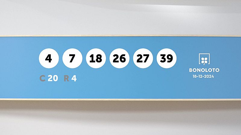 Sorteo de la Lotería Bonoloto del 18/12/2024 - Ver ahora