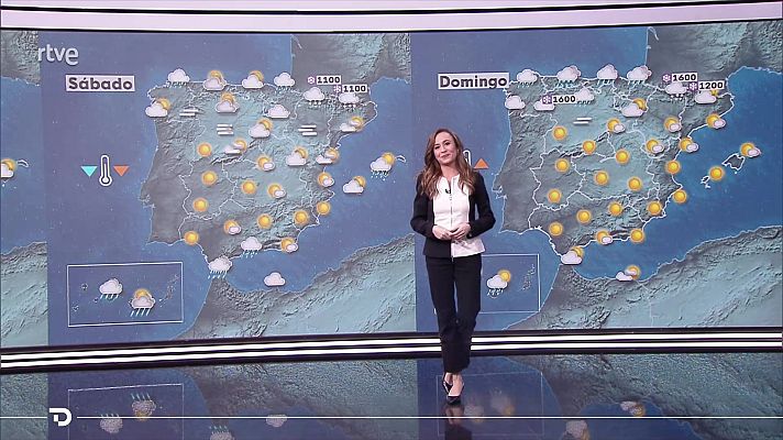 El tiempo - Precipitaciones localmente fuertes y persistentes en el oeste de Galicia