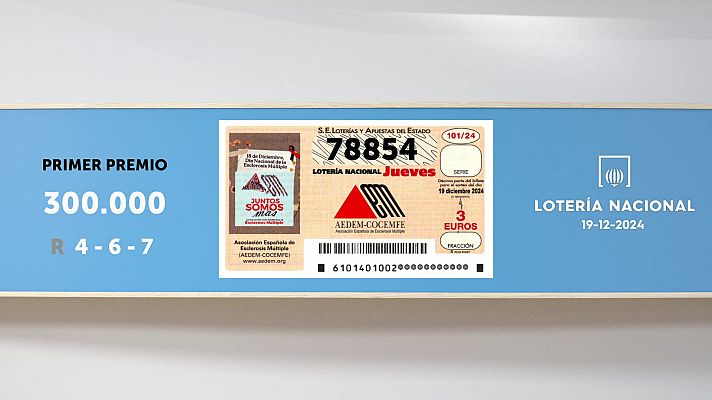 SELAE - Sorteo de la Lotería Nacional del 19/12/2024