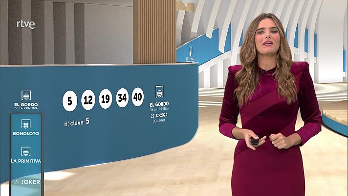 Loterías - Sorteo de la Bonoloto y El Gordo de la Primitiva del 22/12/2024