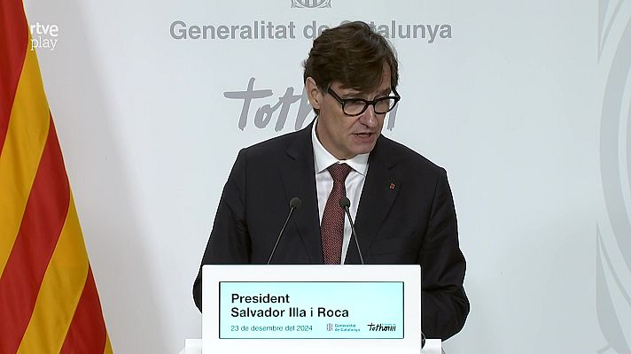 L'Informatiu - Compareixença de Salvador Illa per fer balanç del 2024