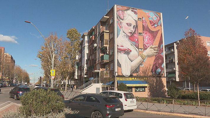 Telediario 1 - Fuenlabrada, una ciudad-museo con 30 murales entre sus calles