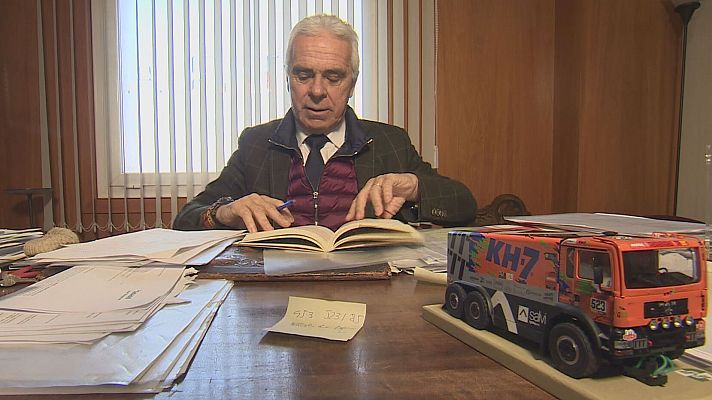 Telediario 1 - José Luis Criado, notario y copiloto en el Dakar