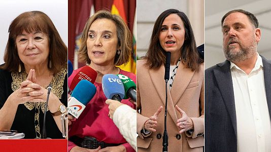 El PSOE subraya el llamamiento del rey a la "serenidad", el PP celebra el discurso y Sumar lo tacha de "derechizado"