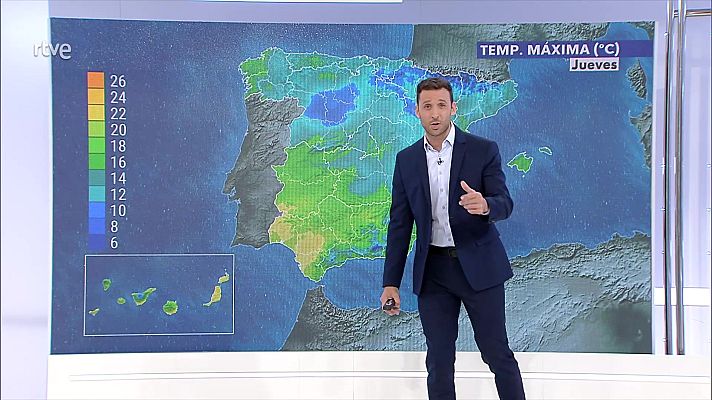 El tiempo - Intervalos de levante fuerte en el Estrecho y Alborán