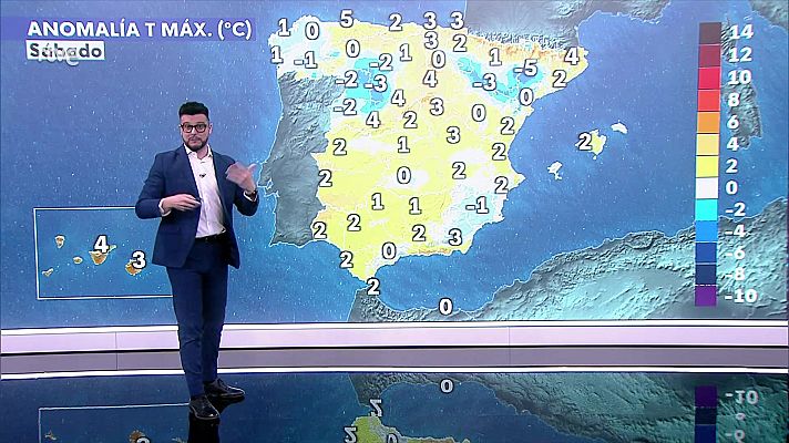 El tiempo - Intervalos de levante fuerte en el Estrecho y Alborán