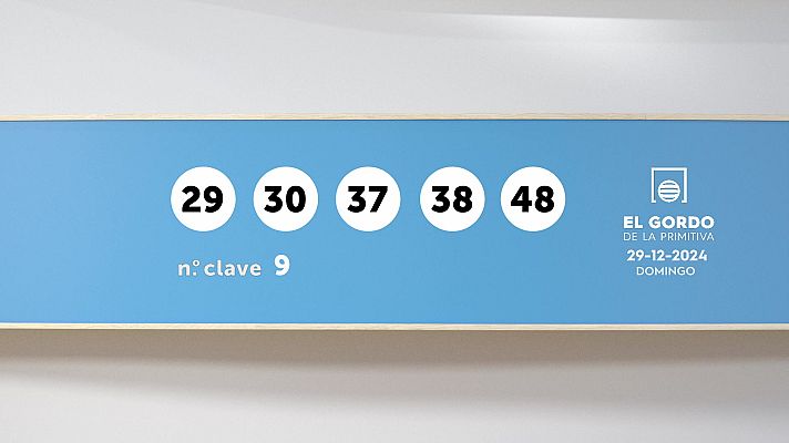 SELAE - Sorteo de la Lotería Gordo de la Primitiva del 29/12/2024