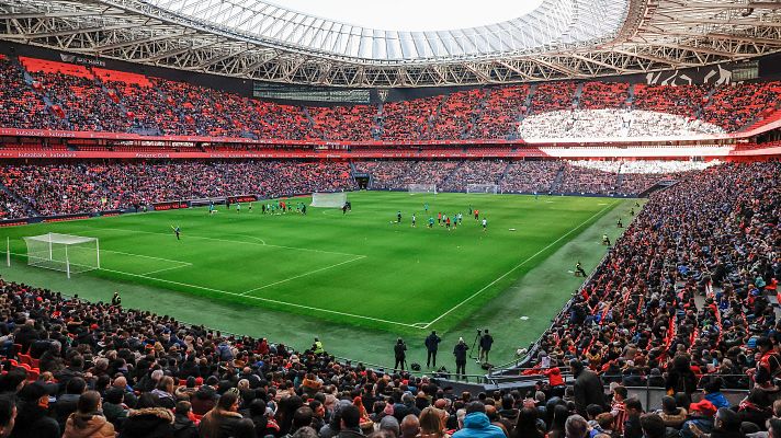 Telediario 1 - San Mamés ruge con 27.000 aficionados en el entrenamiento a puertas abiertas