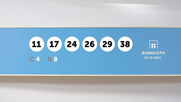 SELAE - Sorteo de la Lotería Bonoloto del 30/12/2024