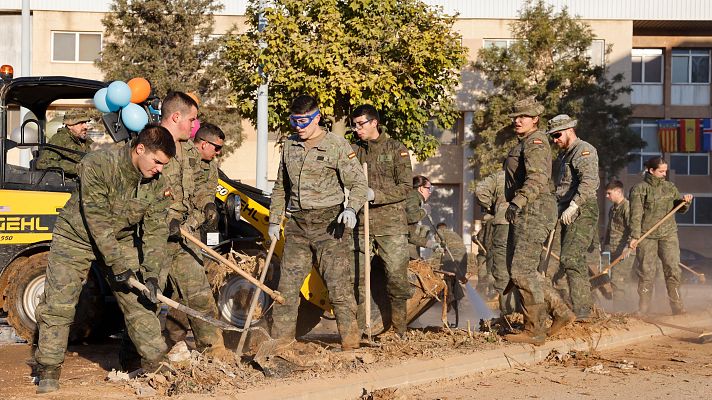 La hora de La 1 - Los militares continúan trabajando en Nochevieja en la zona cero de la dana