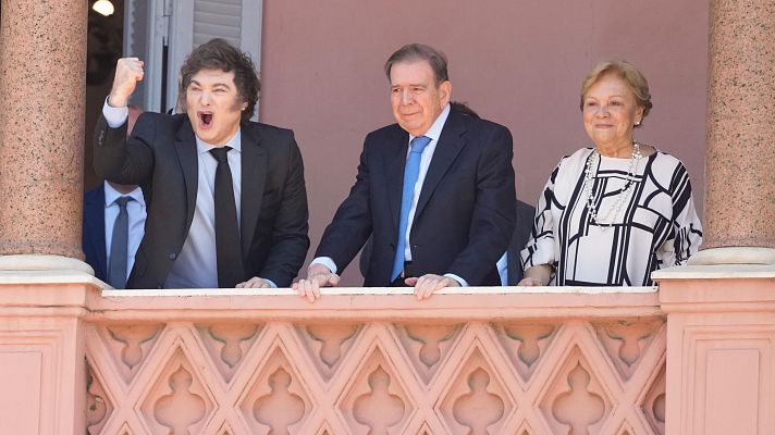 Telediario Fin de Semana - Edmundo González recoge el apoyo de Milei antes de la investidura en Venezuela