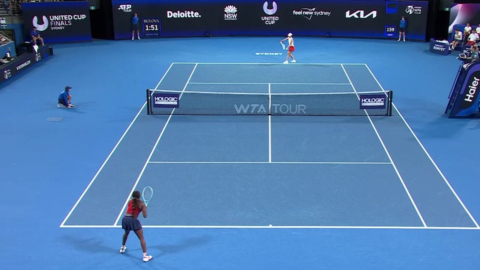 Tenis United Cup - Final: Estados Unidos - Polonia - Partido individual femenino - ver ahora