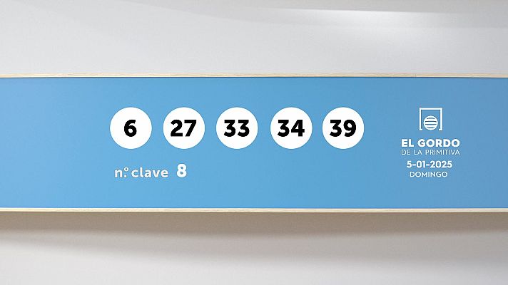 SELAE - Sorteo de la Lotería Gordo de la Primitiva del 05/01/2025