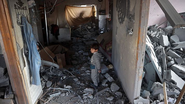 Telediario 1 - Varios niños mueren de hipotermia en Gaza en el último mes