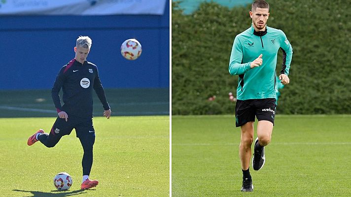 Telediario 1 - Athletic Club y Barcelona viajan a la Supercopa con todos sus efectivos