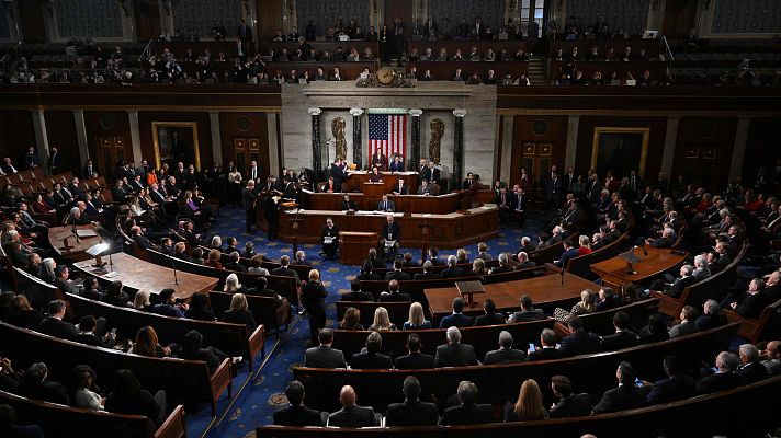 Telediario 2 - El Congreso de EE.UU. certifica la victoria de Trump en las elecciones cuatro años después del asalto al Capitolio