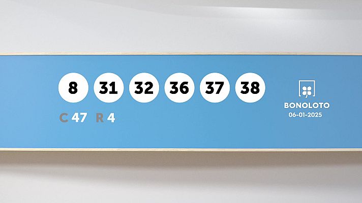 SELAE - Sorteo de la Lotería Bonoloto del 06/01/2025
