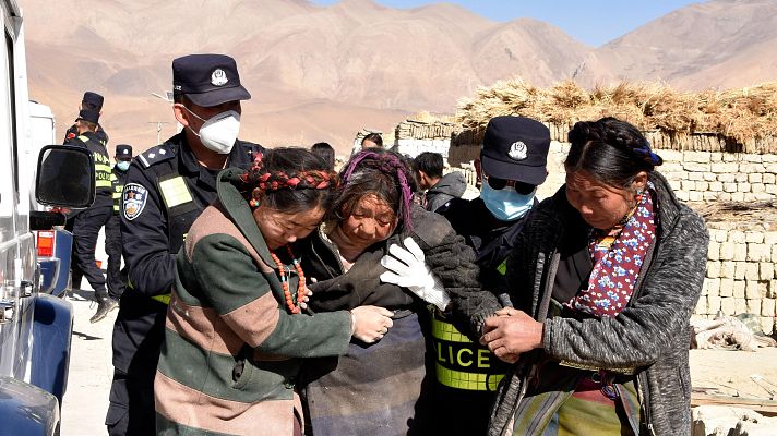 Informativo 24h - Un terremoto de magnitud 6,8 deja al menos 95 muertos en el Tíbet