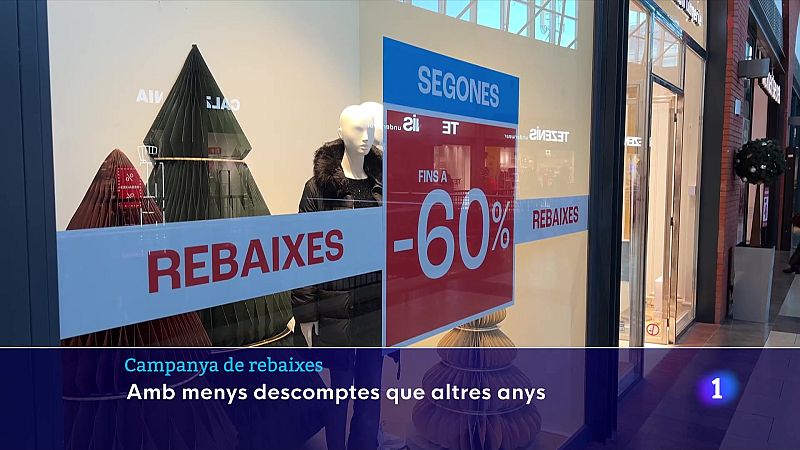 Els comerciants encaren amb optimisme les rebaixes d'hivern - L'Informatiu | Veure