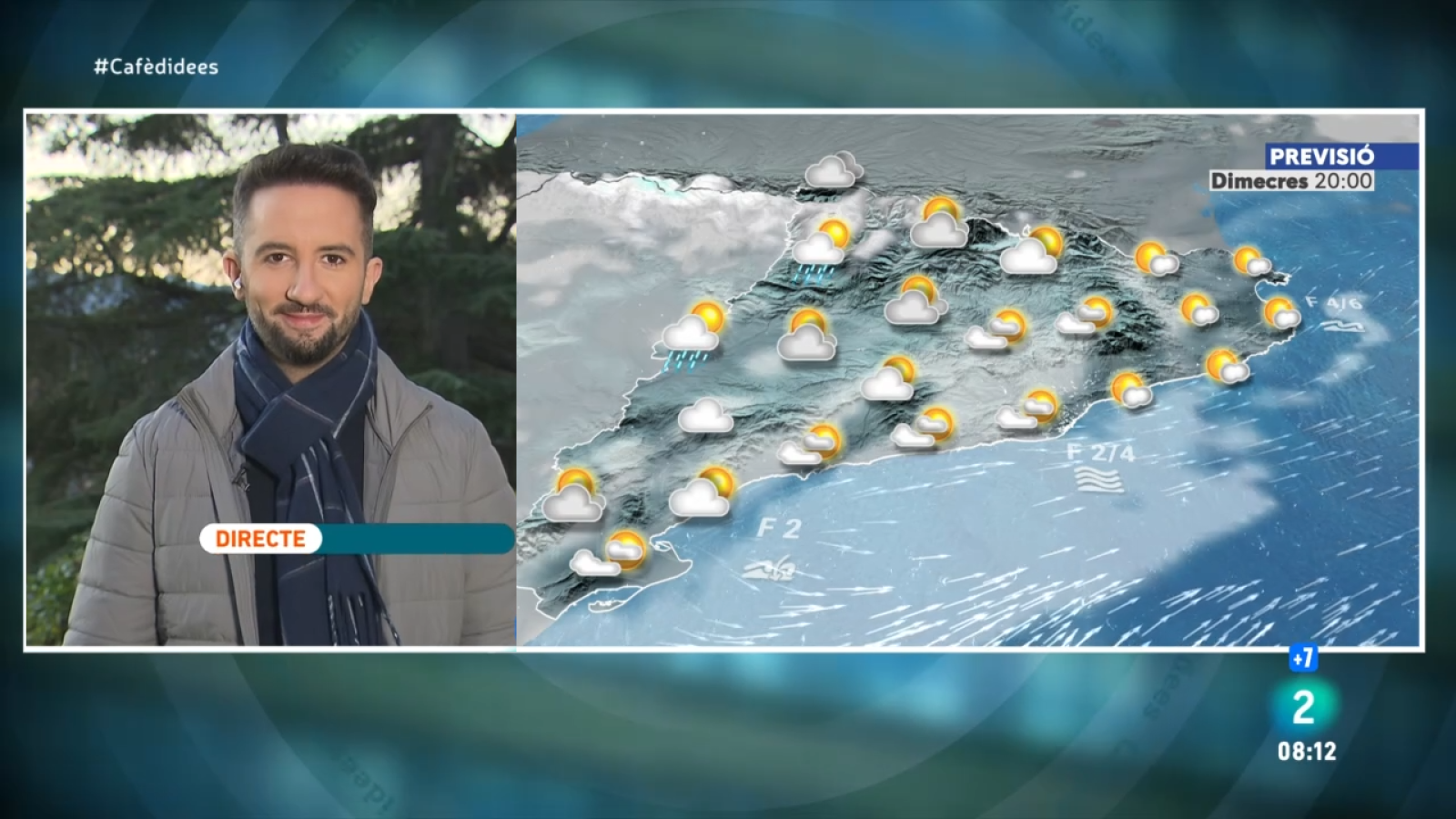 El Temps - Dimecres més suau, amb vent i més núvols i alguns pluja a la tarda | Veure