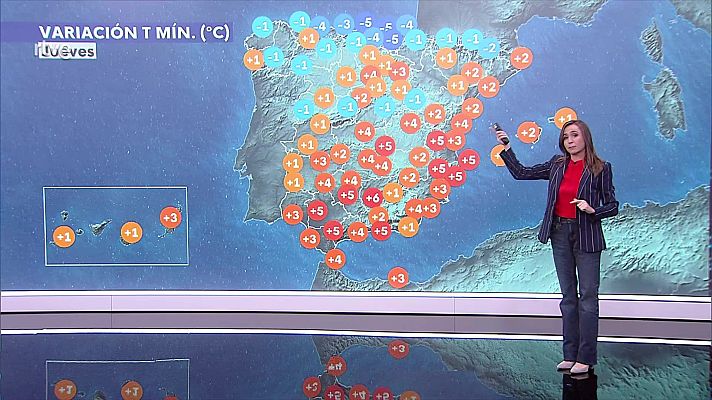 El tiempo - Las temperaturas aumentarán en la mayor parte de la Península y Baleares