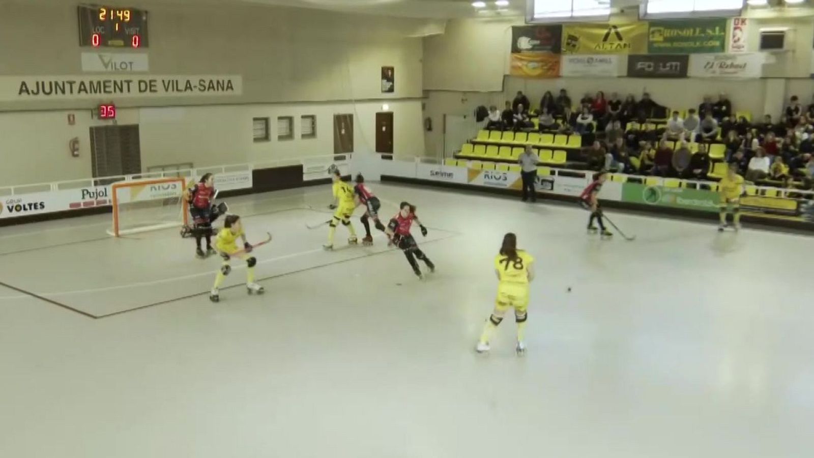 Hockey patines - OK Liga Iberdrola. 11ª jornada: CP Vila-Sana Coop D’Ivars - Telecable Hockey Club - ver ahora