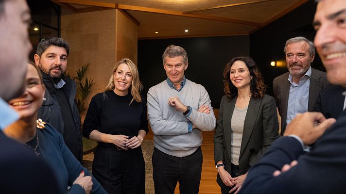 Telediario Fin de Semana - Feijóo reúne a sus presidentes autonómicos en Asturias para abordar el problema de la vivienda