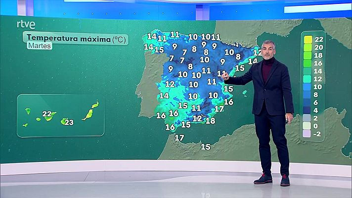 El tiempo - Heladas en el nordeste peninsular e interiores de Andalucía