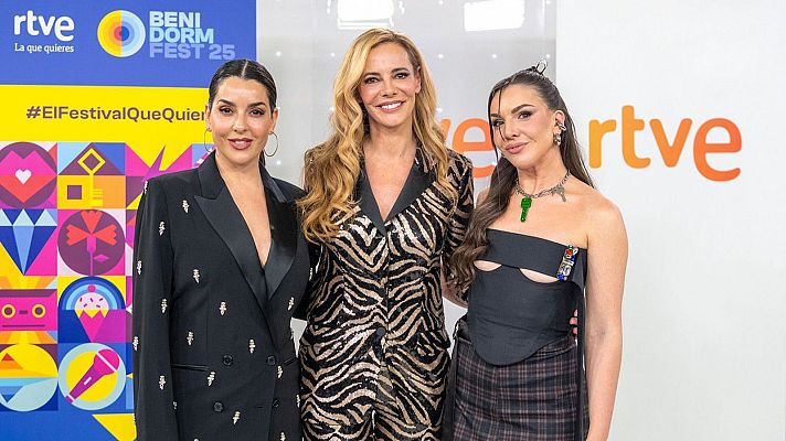 Telediario 1 - Paula Vázquez, Inés Hernand y Ruth Lorenzo se ponen al frente del Benidorm Fest 2025