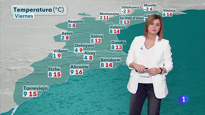 L'informatiu - Comunitat Valenciana - El tiempo en la Comunitat Valenciana - 16/01/2025