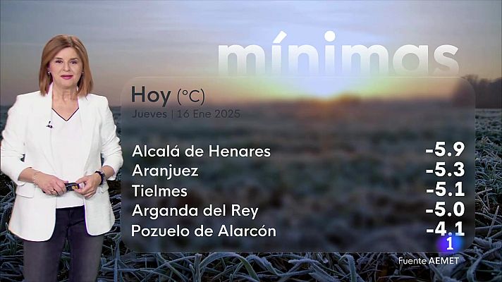 Informativo de Madrid - El tiempo en la Comunidad de Madrid - 16/01/25