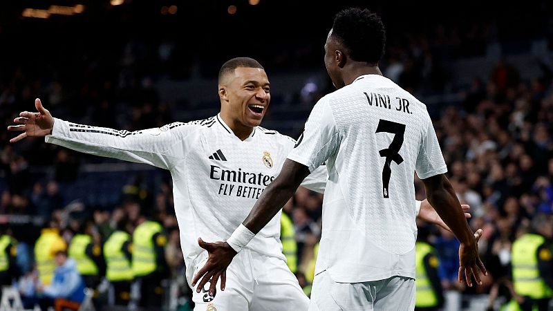 Real Madrid - Celta: Vini finaliza una jugada lanzada por Mbappé - Copa del Rey | Ver