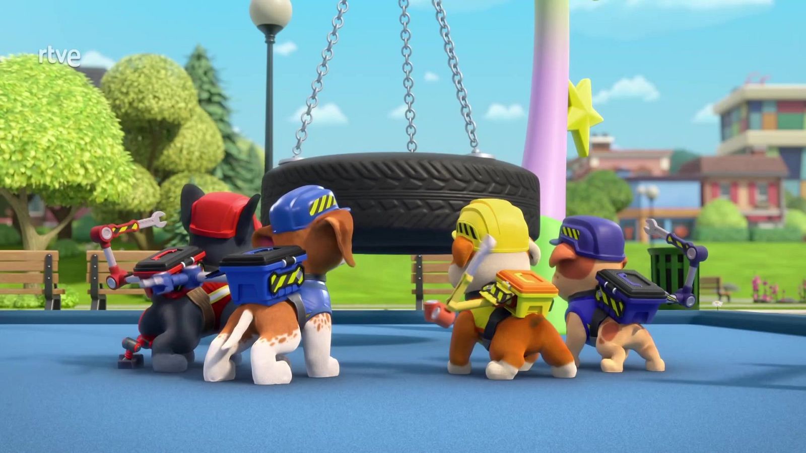 El equipo construye un parque infantil - Equipo Rubble | Ver