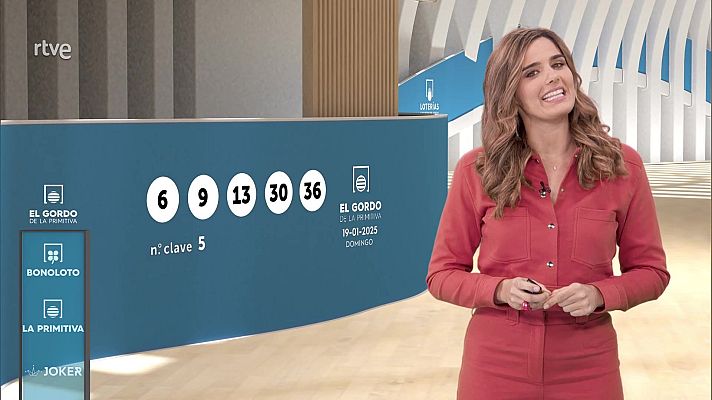 Loterías - Sorteo de la Bonoloto y El Gordo de la Primitiva del 19/01/2025