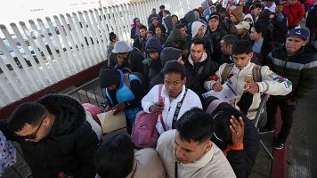 Varados en la frontera de Mxico tras las medidas antimigratorias de Trump: "Estamos listos para resistir"