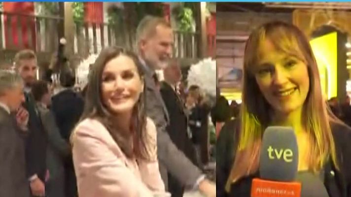 El gesto de cario de la reina Letizia hacia una reportera de 'Maaneros' embarazada