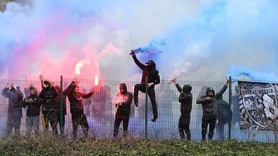 Cuatro hinchas de la Real Sociedad, heridos en una pelea con los ultras de la Lazio por el centro de Roma