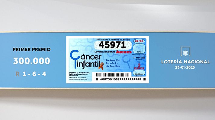 SELAE - Sorteo de la Lotería Nacional del 23/01/2025