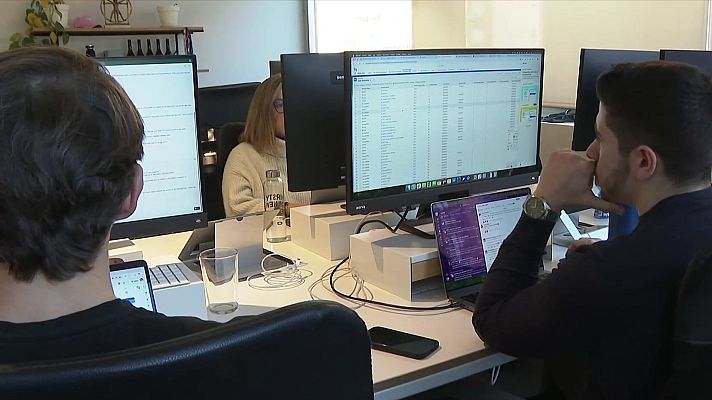 Telediario 1 - El dolor de espalda, cada vez más recurrente entre los trabajadores