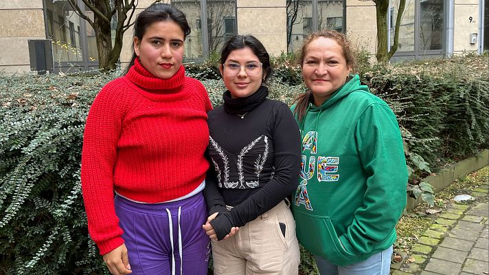 Las colombianas Deicy Damaris Carvajal, Yuliana Castro Álvarez y Olga Patricia Arenas,