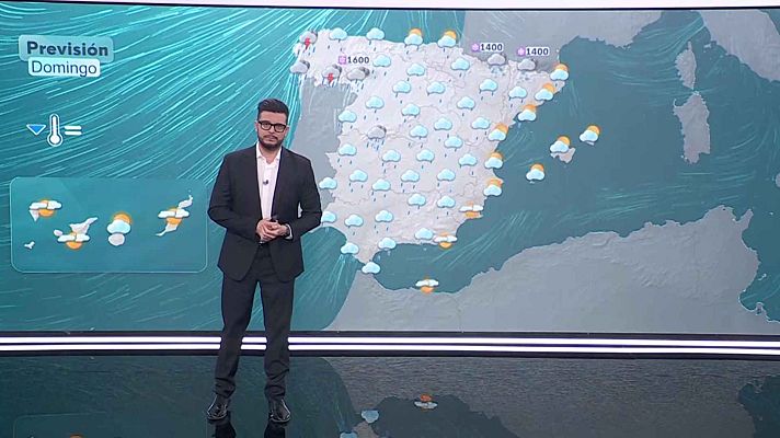 El tiempo - Intervalos de viento fuerte del oeste y suroeste en Alborán, y con rachas muy fuertes de madrugada en zonas del extremo norte