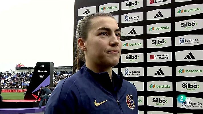 Fútbol - Patri Guijarro, MVP de la final: "Ha sido un buen gol, qué mejor día que hoy"
